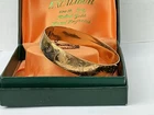1950’s 9ct 1/20th Rolled Gold Hinged Bracelet with Original Box, 18.1/4cms.