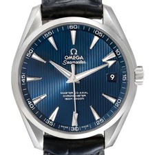 Omega Seamaster Aqua Terra Blue Steel Mens Watch 231.13.42.21.03.001 Card