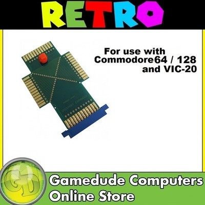 Evesham Micros User Port Expander with Reset Switch for VIC-20 C-64 C-128- [F02]