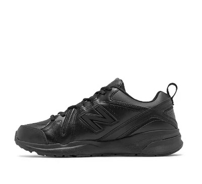New Balance 608 v5 Men's Training Shoes Black Leather Sneakers Size 8