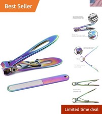 Prismatic Toenail Clippers for Seniors - Curved Cutter for Thick Nails