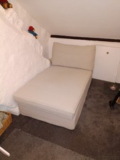 Lovely IKEA Chaise Longe Sofa In Light Grey.  In Very Good Condition.