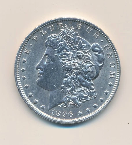 1896 MORGAN SILVER DOLLAR $1 BU / UNC