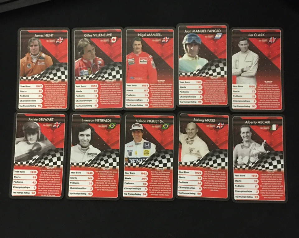 Top Trumps Grand Prix Heroes Racing  Playing Cards - Image 4 of 4