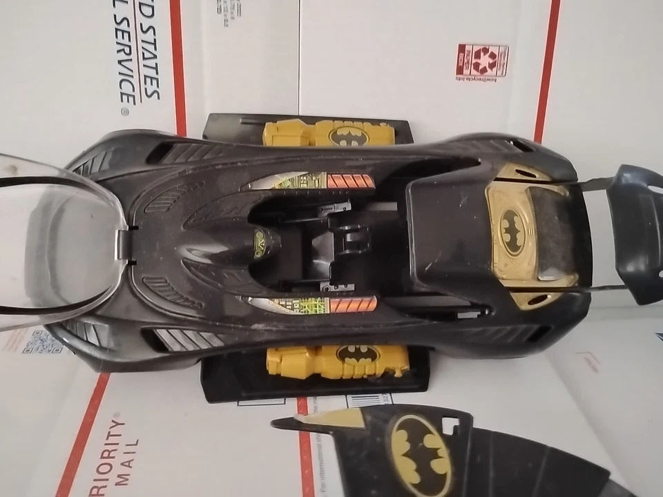 Kenner Batmobile 1992 Batman Returns Vehicle, Dark Knight & Plane T3#26 Foto 3 de 4