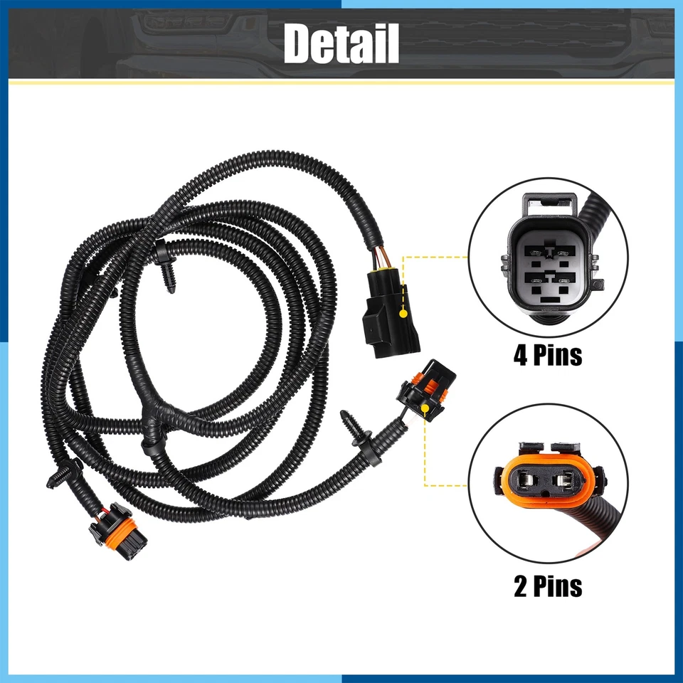 Arnés de cableado de puente de luz antiniebla para Ram 2500 3500 4500 5500 2010-18 para Dodge Foto 4 de 4