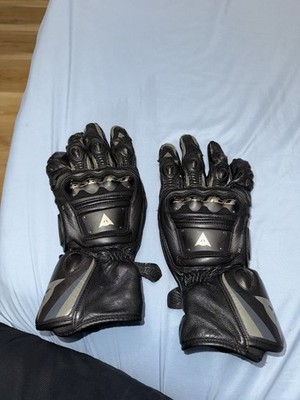Dainese Steel Pro Leather Motorcycle Gloves Black Large