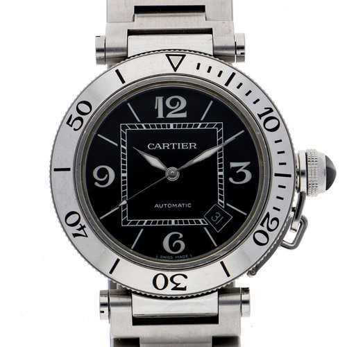 CARTIER W31077M7 Passive timer black Dial Automatic Stainless ...