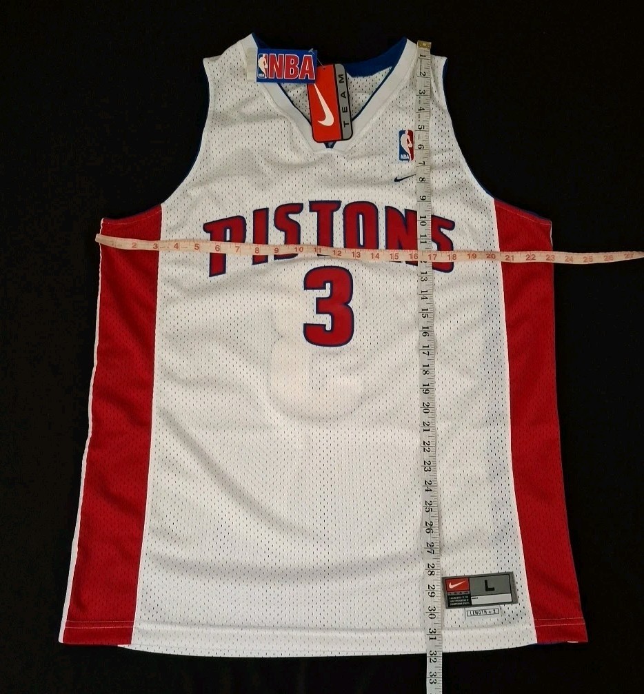 Ben Wallace Detroit Pistons Nike Jersey Swingman White NBA Sewn