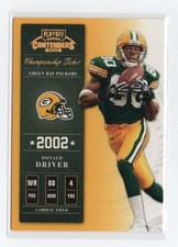 Donald Driver 2002 Playoff Contenders Championship Ticket #'d /250 (#72)