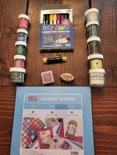 Stampin up--pastels and embossing powders--some never used