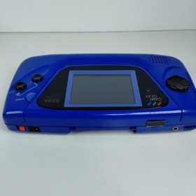 Sega Game Gear - Works, Recapped, LCD Screen Mod, Glass Lens, Clean Blue Shell 