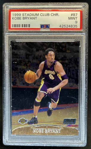 1999-00 Topps Stadium Club Chrome Kobe Bryant #87 Lakers PSA 9