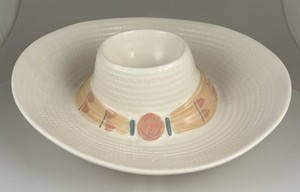 Vintage Treasure Craft Taos Sombrero Chip & Dip Platter