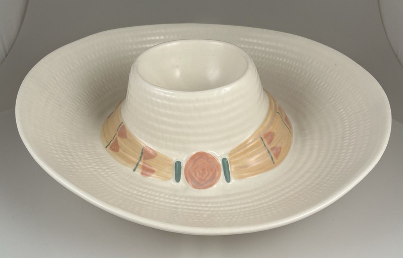 Vintage Treasure Craft Taos Sombrero Chip & Dip Platter