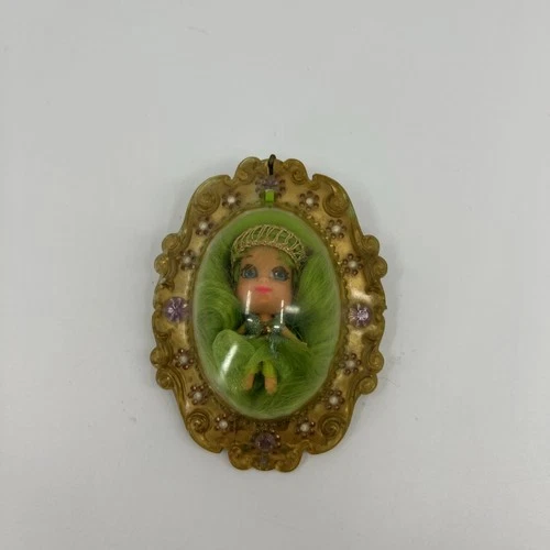 VTNG Liddle Kiddles Frosty Mint (?) Locket Mattel Doll W/ Lucky Locket Case 1966