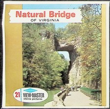 Natural Bridge Virginia 3D View-Master 3 Reel Packet - 21 Full Color 3d Images