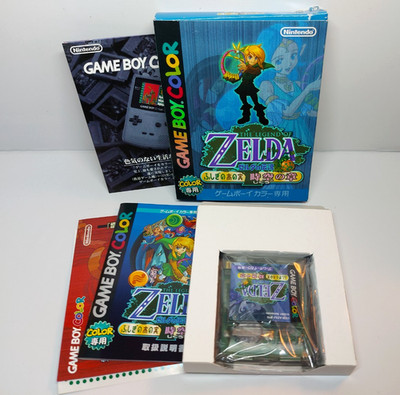The Legend of Zelda: Oracle of Ages with box manual Nintendo Gameboy Color GBC
