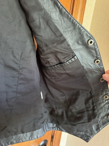 Vintage SW Leather Vest, Black M, Motorcycle,State of Oklahoma, fashion, western - Picture 4 of 6