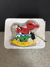 Christmas on Sesame Street 1992 Grolier Ornament -- Elmo #26232 006 w/ Box