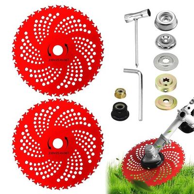 #ad 2 Pack 9quot; Carbide Tip Circular Saw Brush Cutter Trimmer Weed Eater Blade $17.98
