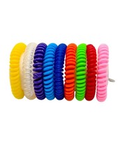 Hsbsvve 9pcs colorful Wrist Coil Keychain wrist key holder 1, Colorful