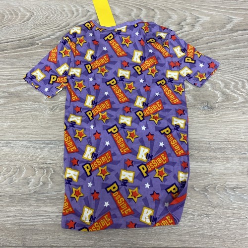 Disney Kim Possible PJ Set Pajamas Shorts Size 8 Purple - Picture 5 of 12