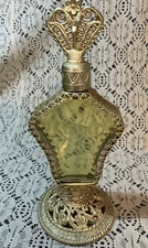 Vintage Kismet By Madison Alhambra Ormolu Large Perfume Bottle 8" New Full NOS