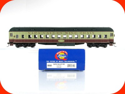 HO Scale **NAPA VALLEY** *Zinfandel* Coach, NVRR 1014 - Athearn 8502, Metal Whls