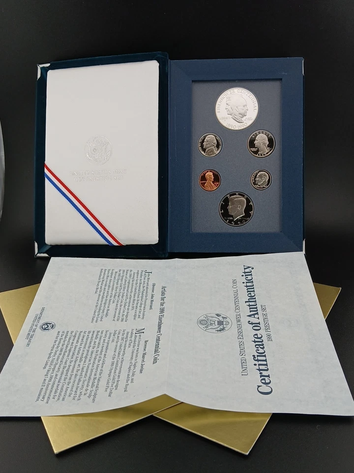 1990 Prestige Proof Set Original Capsules Box COA  - Image 4 of 4