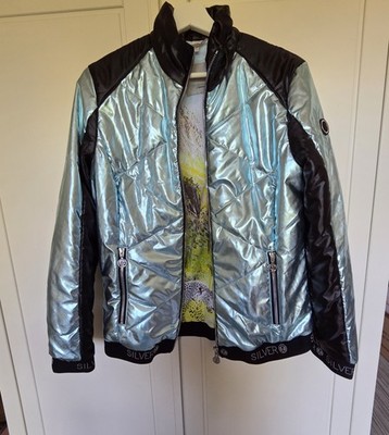 Sportalm Ulli Ehrlich Jacke hellblau-türkis Metallic 38 ungetragen, wie neu