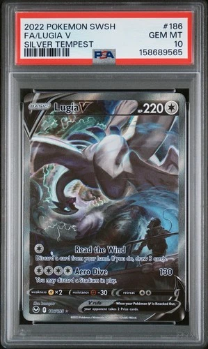 Lugia V 186/195 - Silver Tempest  - PSA 10 GEM MINT  *NEW CERT*