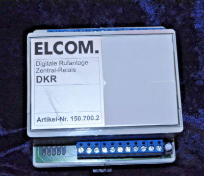 Elcom - Digitale  - Rufanlage - Zentral - Relais - DKR - Nr. 150.700.2 - Nr. 4