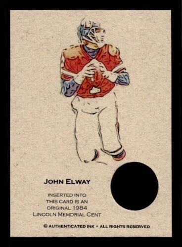 #NS0561 JOHN ELWAY 1984 Coin Collector Oddball Card FREE SHIPPING - Afbeelding 1 van 1
