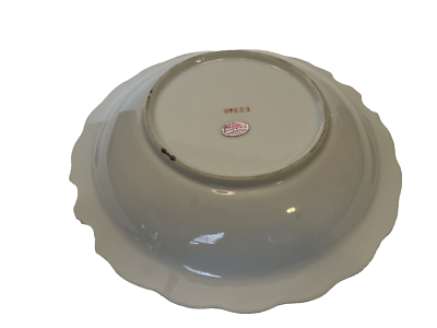 Bowl Enesco Japan Fruit Dish E2360 Gold Trim 7 Inches Diameter