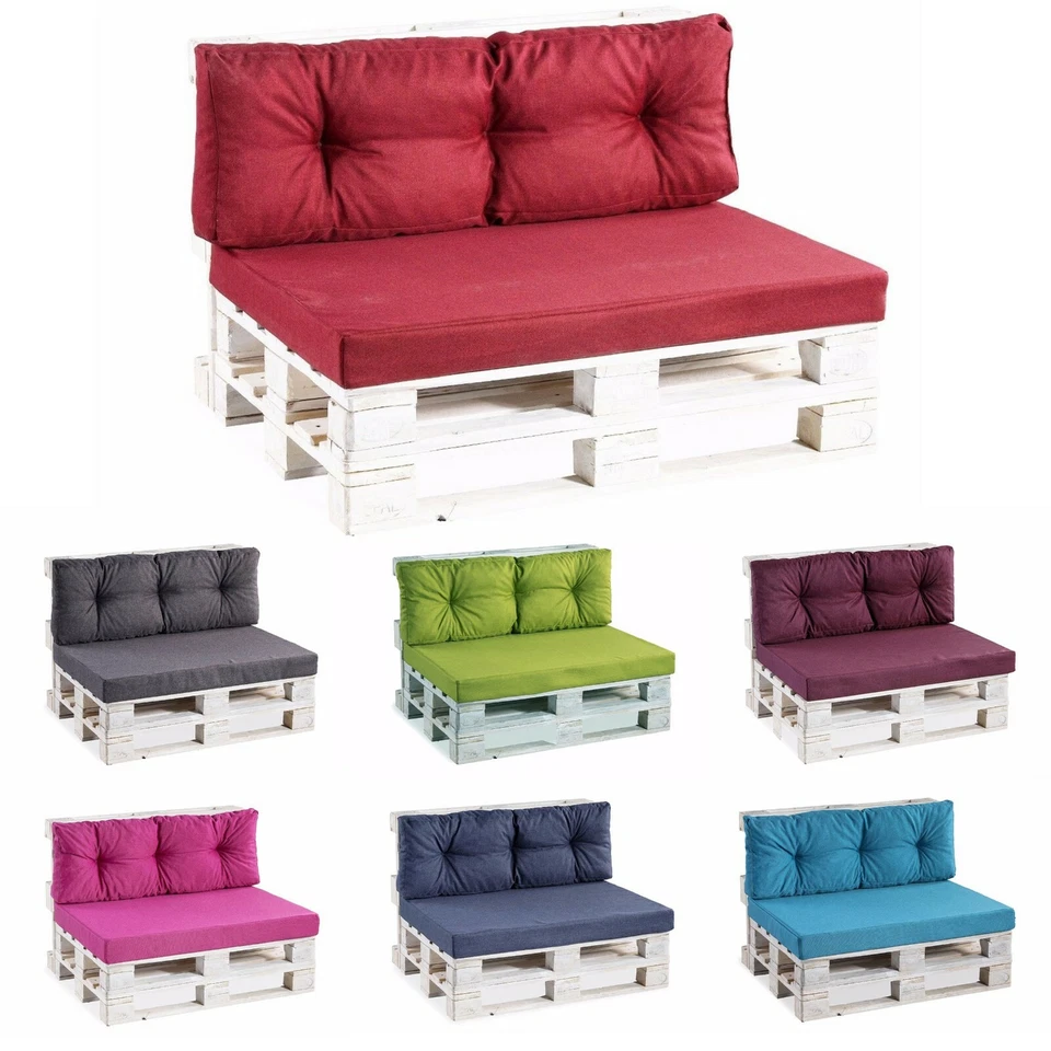 GUTEKISSEN Coussins pour palettes, siège, dossier, appui, canapé jardin PPF