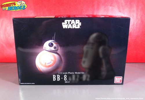 Star Wars BB-8 1/12 scale droid model kit 2x lot Bandai Japan the Force Awakens