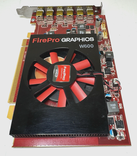 AMD FirePro W600 PCIe x16 3.0 6x Mini DisplayPort Card 2GB GDDR5