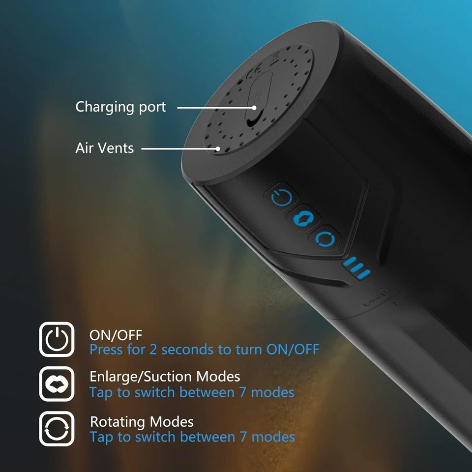 Sex Toys For Men Automatic Masturbator Male Thrusting Sucking Vibrating Heating - Image 2 of 4