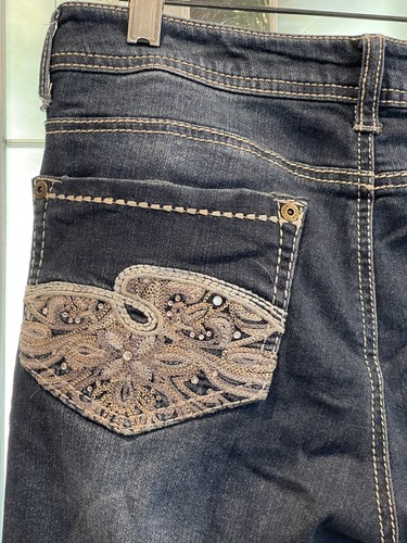 Girls Youth Jeans Justice Premium Size 18R Skinny Preowned 18 Inseam Capris - Picture 2 of 12