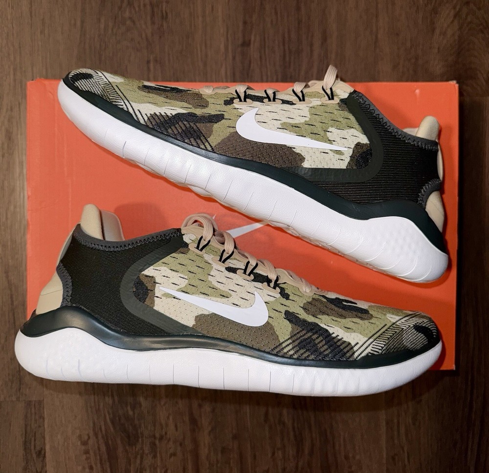 Nike Free Run 2018 GPX Camo Mens Running Shoes Sz 8-10 Brand New 100% Authentic!