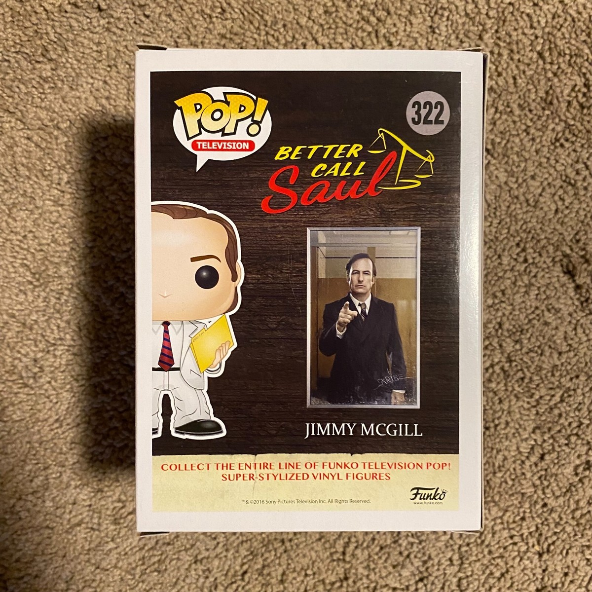 Funko Pop! Better Call Saul Jimmy McGill #322! RARE, RETIRED