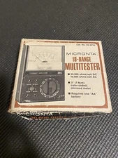 Vintage Micronta Radio Shack 22-201U Analog Multimeter 18 Range Multitester