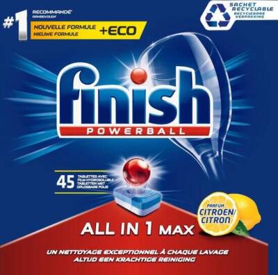 5410036304938 Finish Powerball  All in1 Max Citrus Kapsułki do Zmywarki 45 szt. 