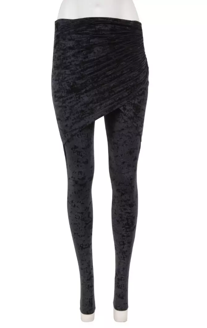 Black velvet skirt yoga cheap