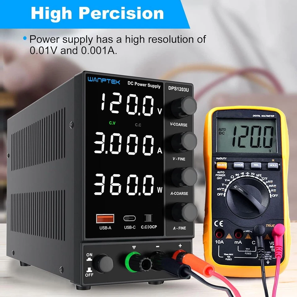 0~160V 0~2A Adjustable DC Power Supply Lab Bench Switching Variable Precision DC - Image 2 of 4