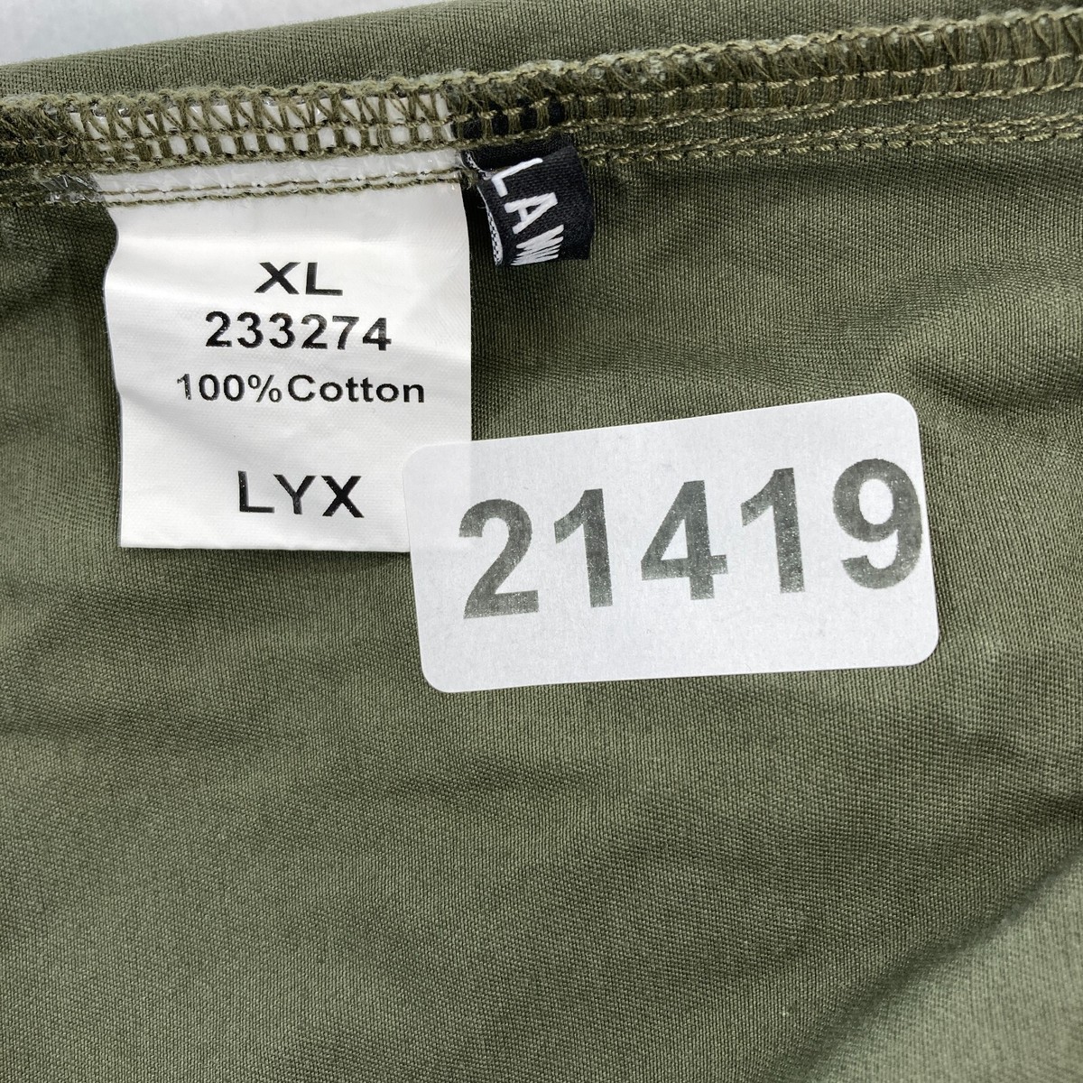 Ｋ 様 Flamingo Jogger Pants Women's XL Green Pull On Tapered Zip Pockets
