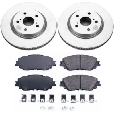 Power Stop Fits 2019 Toyota Avalon Front Z17 Evolution Geomet Coated Brake Kit
