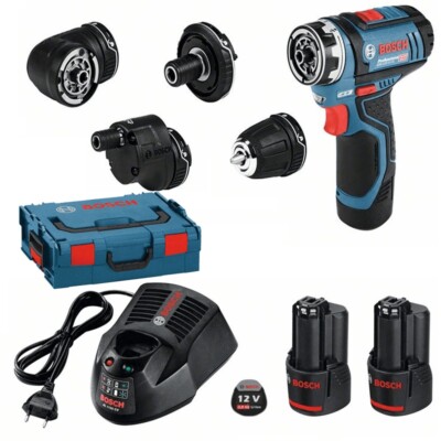 Bosch GSR 12V-15 FC Drill Driver Battery With 2 x 2.0 X L-BOXX 4 Ways 060