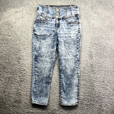 No Boundaries Mix Wash Light Size 13 Super High Rise Blue Denim